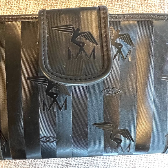 Maison Mollerus Canvas/Leather Wallet Black Good Condition - Picture 7 of 8